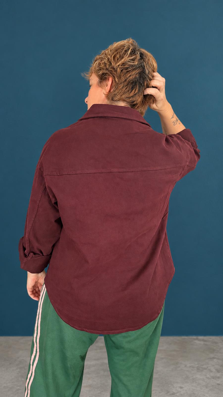 Sobrecamisa La Mujer Maravilla granate, talla única