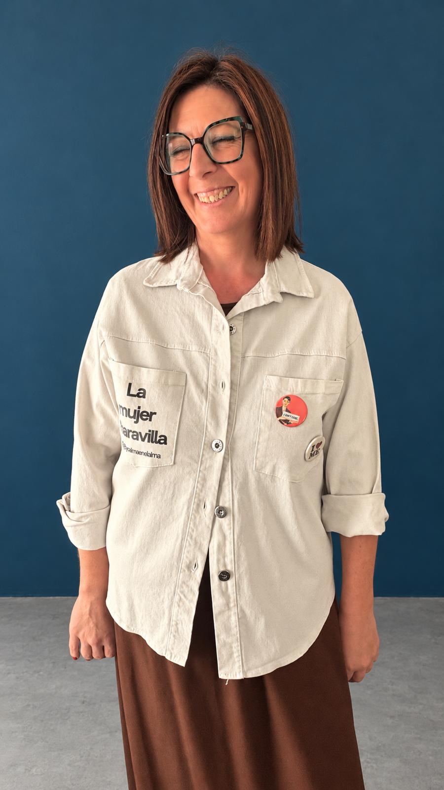 Sobrecamisa La Mujer Maravilla beige, talla única