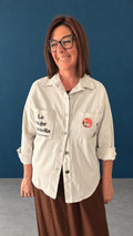Sobrecamisa La Mujer Maravilla beige, talla única